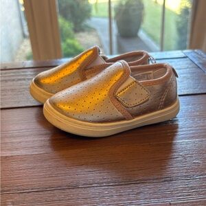 Stylish Rose Gold Toddler Slip-On Shoes